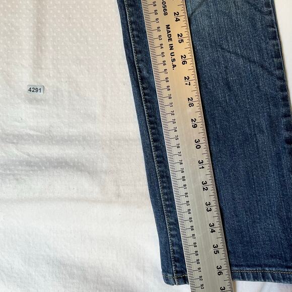 Levi’s Women Slim jeans size 8S - W29 L30 Blue Mid Rise Stretch - Picture 3 of 12